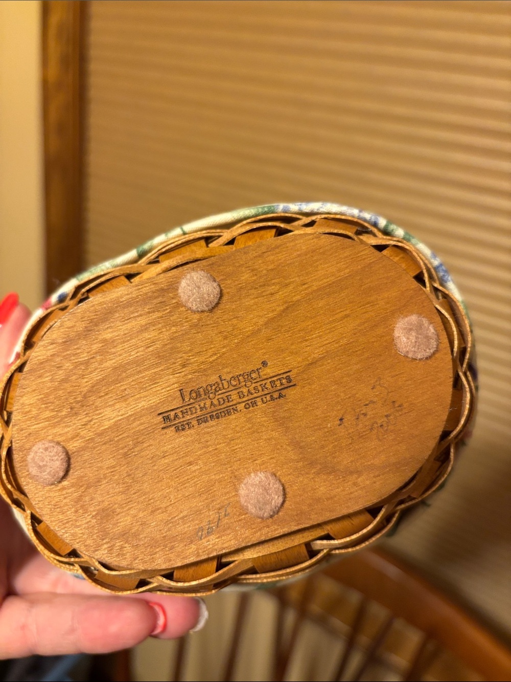 Longaberger Raspberry Basket Set - Picture 3 of 6